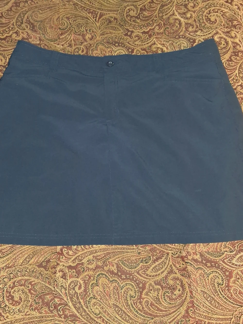 Eddie Bauer Navy Athletic Skort with Front Button